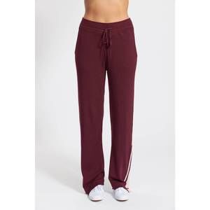 NEW LEIMERE women's tokyo track pant in burgundy